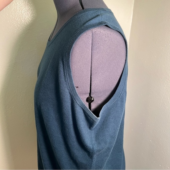 Talbots Sleeveless Scoop Neck Sweater Turquoise 3XP - Picture 4 of 8